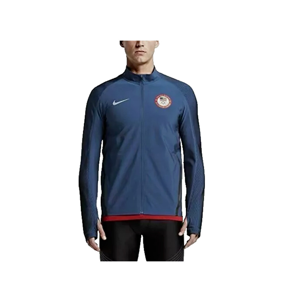 Nike Olympic Team USA 2016 Flex Running Jacket 807483 451 Blue Size XXL Men